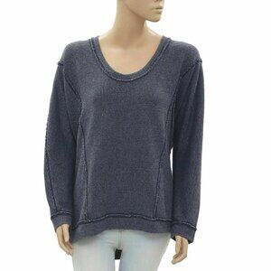 Ecote Urban Outfitters Pullover Top Sweatshirt Cozy Blue Oversized L New 277388